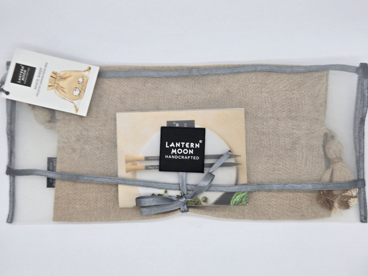 Lantern Moon Drawstring Project Bag (Black sheep)