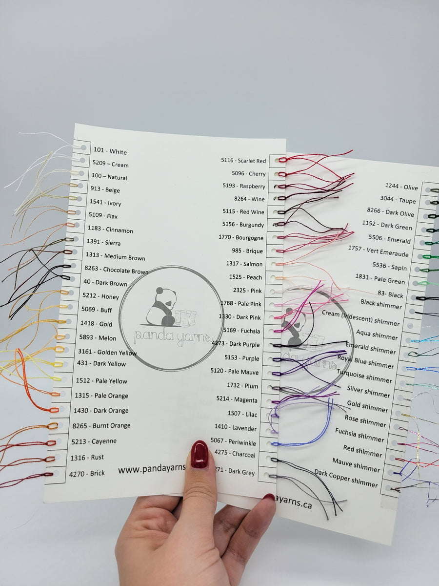 Pen Card Sample Color Color Sample Cards