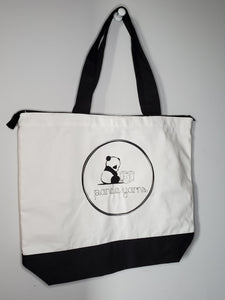 Zippered Cotton Deluxe Tote