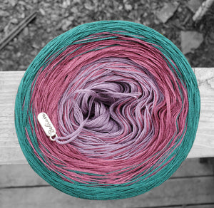 Tread Lightly (reverse) Gradient Yarn With Shimmer